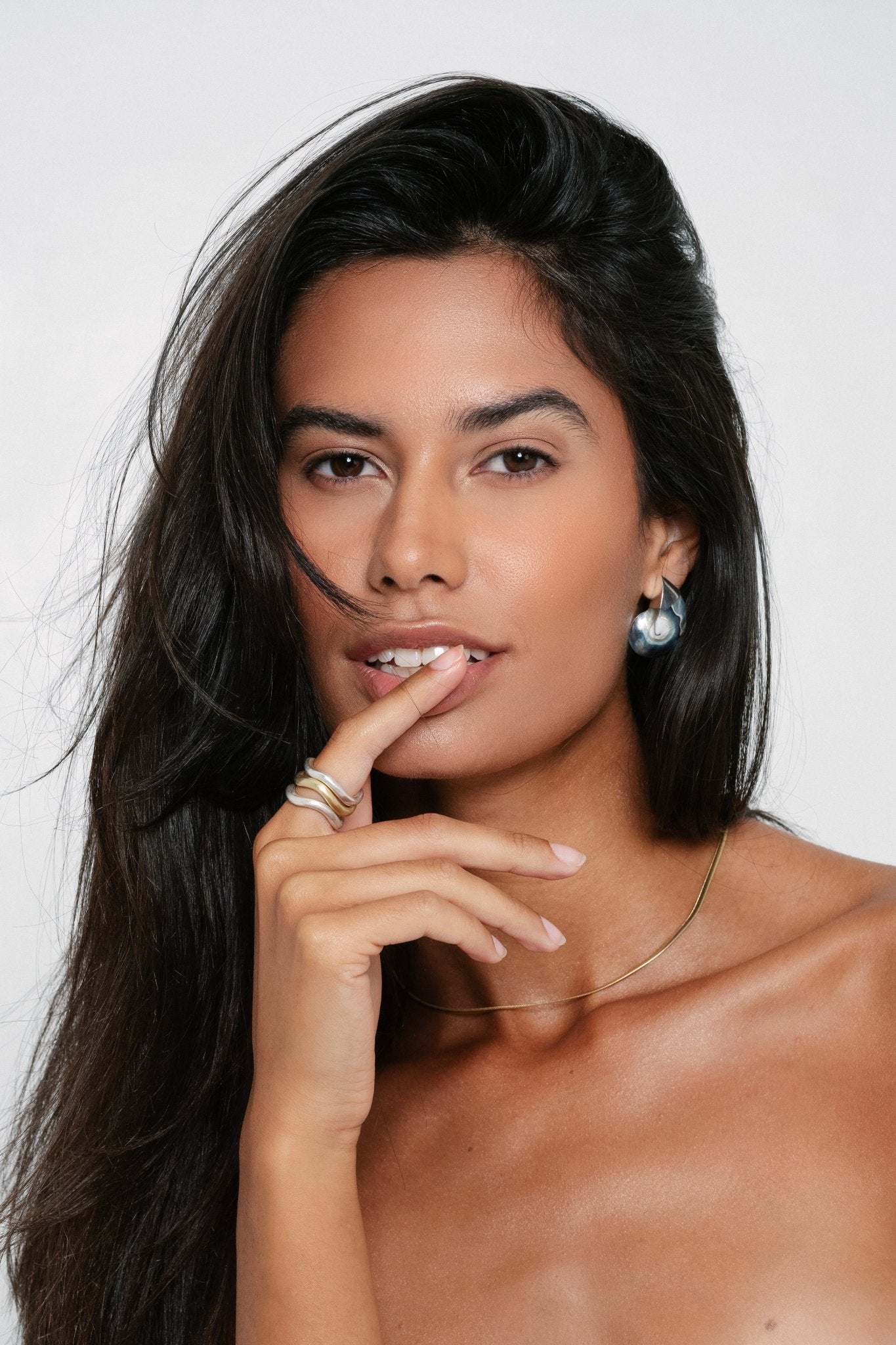 OLAMii - Earrings - Blue Nautilus Shells - #product_material# - MERA MERAH