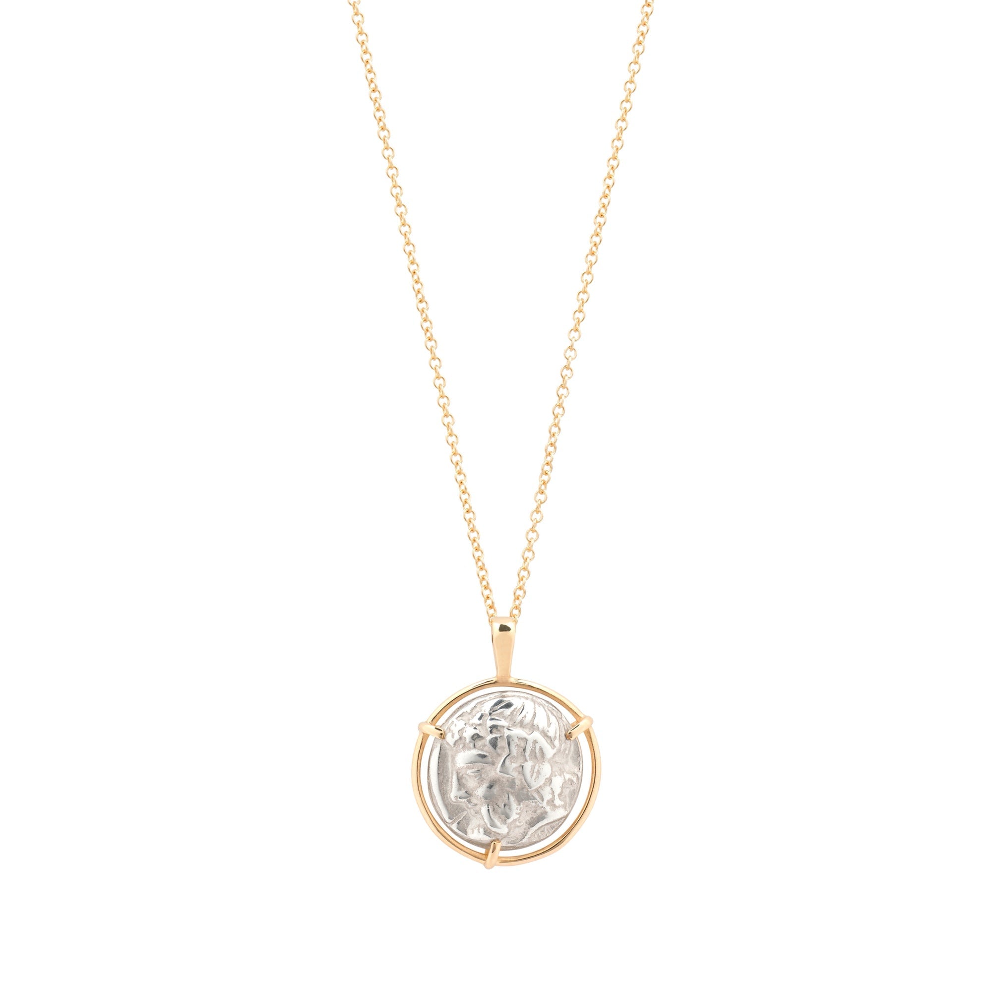 Eikosi Dyo 22 - Necklace - Dionysus Medal with Gold Chain - #product_material# - MERA MERAH