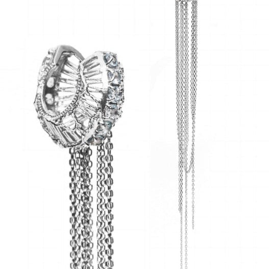 Elanic Gallery - Ear Cuff - Greatness Gone. Ear cuff with Chains - #product_material# - MERA MERAH