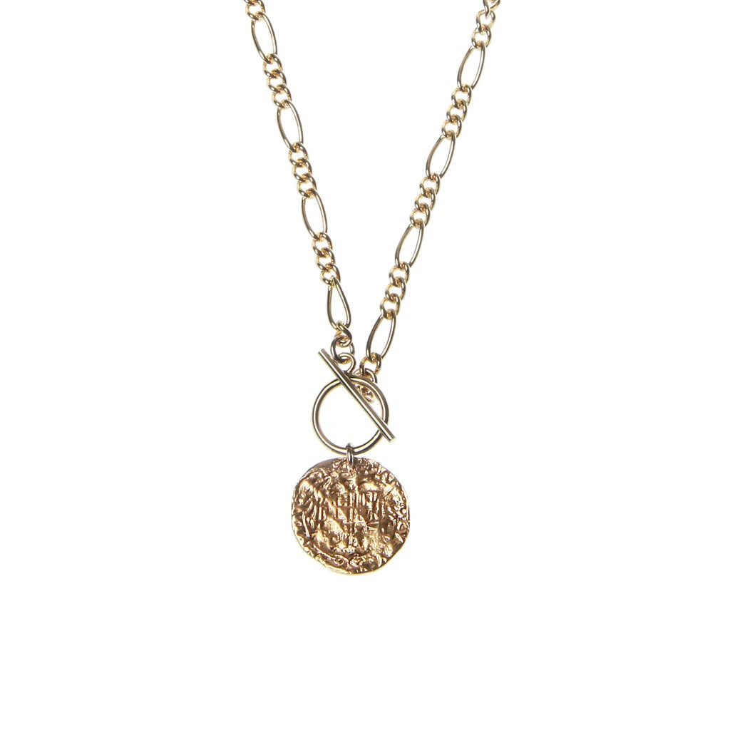 Coin Vintage Necklace in gold vermeil/gold filled